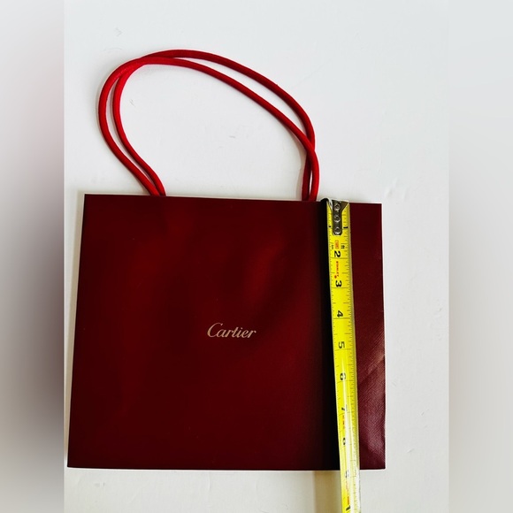 Cartier Authentic Red With Gold Gift
Shopping Paper Bag New Medium - Picture 6 of 7